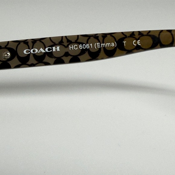 Coach HC 6061 Emma Black Military Sand Sig C Eyeglasses Frames 52-15-135 - Picture 6 of 7